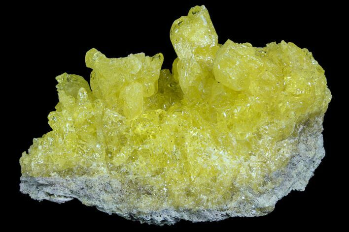 Sulfur Crystals on Matrix - Bolivia #84511